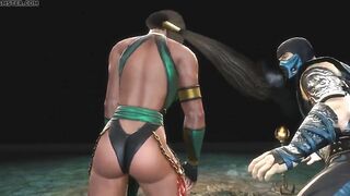 MK9 Jade vs Sub-zero Ryona in Freecam (3)