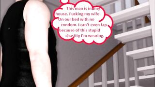 3D Comic Hotwife Cuckolds Husband On Birthday With BBC