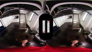 VRCosplayX.com Ebony Babe Domino Testing Your Superpowers In Deadpool XXX