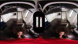 VRCosplayX.com Ebony Babe Domino Testing Your Superpowers In Deadpool XXX