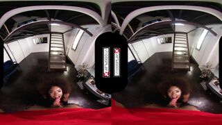 VRCosplayX.com Ebony Babe Domino Testing Your Superpowers In Deadpool XXX