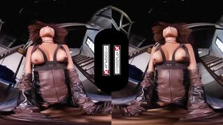 VRCosplayX.com Ebony Babe Domino Testing Your Superpowers In Deadpool XXX