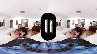 VRCosplayX.com Busty Asian Babe Akali Spares Your Life After Fucking