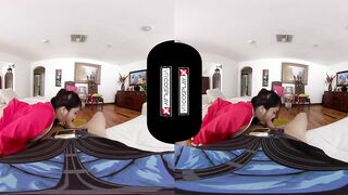 VRCosplayX.com Busty Asian Babe Akali Spares Your Life After Fucking