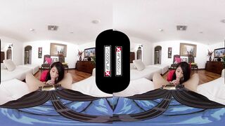 VRCosplayX.com Busty Asian Babe Akali Spares Your Life After Fucking