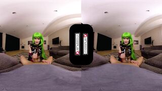 VRCosplayX Teen Stunner C.C. Squirts All Over Your Dick In Code Geass XXX