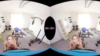 18VR.com Ass, Throat, And Pussy Exercises For Daniella Margot