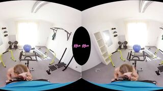 18VR.com Ass, Throat, And Pussy Exercises For Daniella Margot