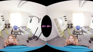 18VR.com Ass, Throat, And Pussy Exercises For Daniella Margot