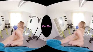 18VR.com Ass, Throat, And Pussy Exercises For Daniella Margot