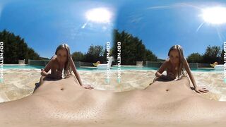 DDFNetwork VR - Go Balls Deep with Lady Bug in Immersive VR