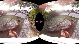 18VR Rough And Hard Outdoor Public Anal Sex With Teen Mia Ferrari In POV