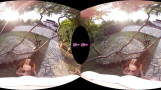 18VR Rough And Hard Outdoor Public Anal Sex With Teen Mia Ferrari In POV