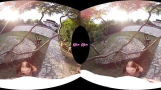18VR Rough And Hard Outdoor Public Anal Sex With Teen Mia Ferrari In POV