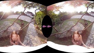 18VR Rough And Hard Outdoor Public Anal Sex With Teen Mia Ferrari In POV