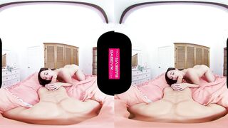 BaBeVR.com Brunette Babe Jenna Sativa Has Huge Morning Lust