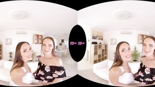 18VR.com Anal Threesome With Two Stepsisters Lilu Moon And Sasha Sparrow