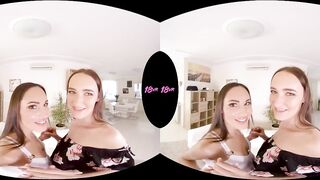 18VR.com Anal Threesome With Two Stepsisters Lilu Moon And Sasha Sparrow
