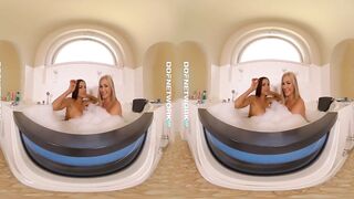 Watch lesbians Tracy Lindsay and Satin Bloom Fuck in Virtual Reality