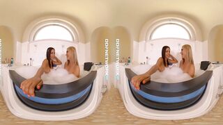 Watch lesbians Tracy Lindsay and Satin Bloom Fuck in Virtual Reality
