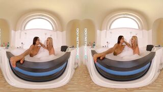 Watch lesbians Tracy Lindsay and Satin Bloom Fuck in Virtual Reality