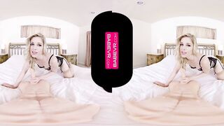 BaBeVR.com Blonde Babe Charlotte Stokely Needs De-Stress Sex