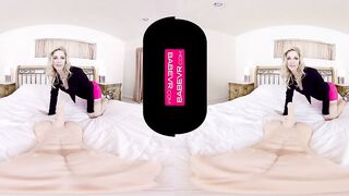 BaBeVR.com Blonde Babe Charlotte Stokely Needs De-Stress Sex