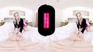 BaBeVR.com Blonde Babe Charlotte Stokely Needs De-Stress Sex