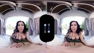 BaDoinkVR.com Busty Tattooed Milf Lily Lane Pays Her BF's Debt With Pussy