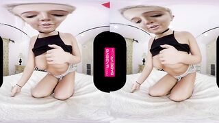 BaBeVR.com Your Blonde GF Val Dodds Puts Toy Show For You