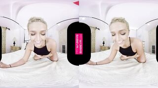BaBeVR.com Your Blonde GF Val Dodds Puts Toy Show For You
