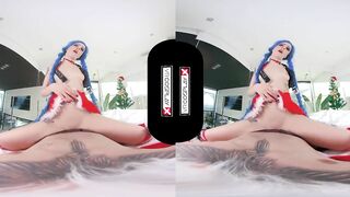 VRCosplayX.com Fill Jinx's Pussy With Your Hard Dick Santa