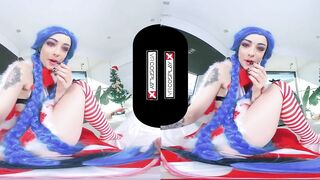VRCosplayX.com Fill Jinx's Pussy With Your Hard Dick Santa