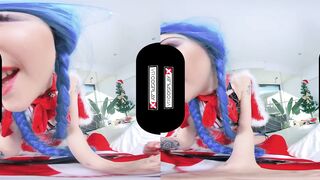 VRCosplayX.com Fill Jinx's Pussy With Your Hard Dick Santa