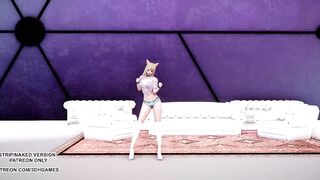 MMD HyoMin - NiceBody Ahri Sexy Kpop Dance 4K 60FPS