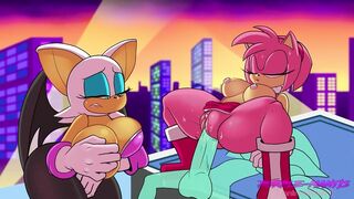 Rouge The Bat Watches Amy Rose Get Plowed