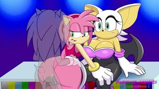 Rouge The Bat Watches Amy Rose Get Plowed