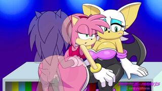 Rouge The Bat Watches Amy Rose Get Plowed