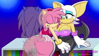 Rouge The Bat Watches Amy Rose Get Plowed