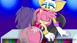 Rouge The Bat Watches Amy Rose Get Plowed