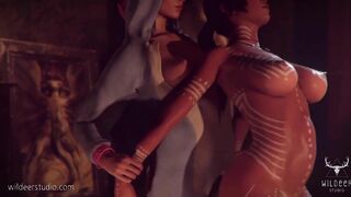 Lara Croft X Futanari Horse Cock - [3D-SFM][BY-wildeerstudio]