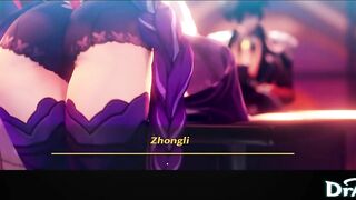 Raiden Shogun gets Roughly fucked in a Full Vaginal Nelson - Genshin Impact 60FPS