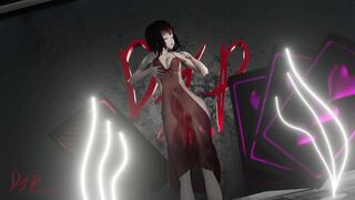 Blender MMD R18 Striping Kangxi Im feeling Good red dress 1438