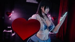 DOA Nanami - My Girlfriend Let Me Fuck Her in Mating Press after I gave her Valentine Chocolate????