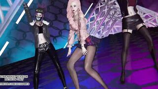 MMD ITZY - LOCO Ahri Akali Kaisa Evelynn Seraphine Kda Sexy Kpop Dance 4K 60FPS League of Legends