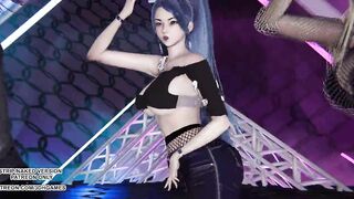 MMD ITZY - LOCO Ahri Akali Kaisa Evelynn Seraphine Kda Sexy Kpop Dance 4K 60FPS League of Legends