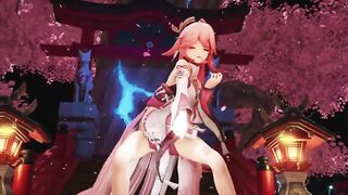 0375 -【R-18 MMD】Genshin Impact 原神 Yae Miko 八重神子 - Gimme x Gimme