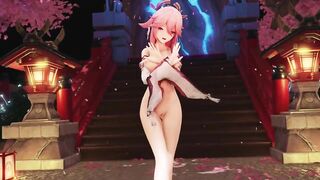 0375 -【R-18 MMD】Genshin Impact 原神 Yae Miko 八重神子 - Gimme x Gimme