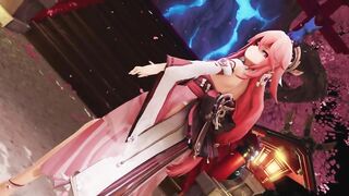 0375 -【R-18 MMD】Genshin Impact 原神 Yae Miko 八重神子 - Gimme x Gimme