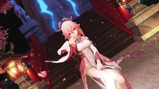 0375 -【R-18 MMD】Genshin Impact 原神 Yae Miko 八重神子 - Gimme x Gimme